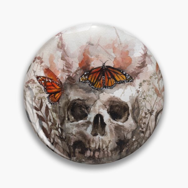 Item preview, skull and butterfly designed and sold by AkiMao.