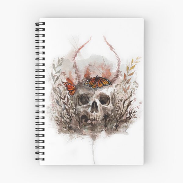 Item preview, skull and butterfly designed and sold by AkiMao.