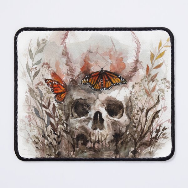 Item preview, skull and butterfly designed and sold by AkiMao.