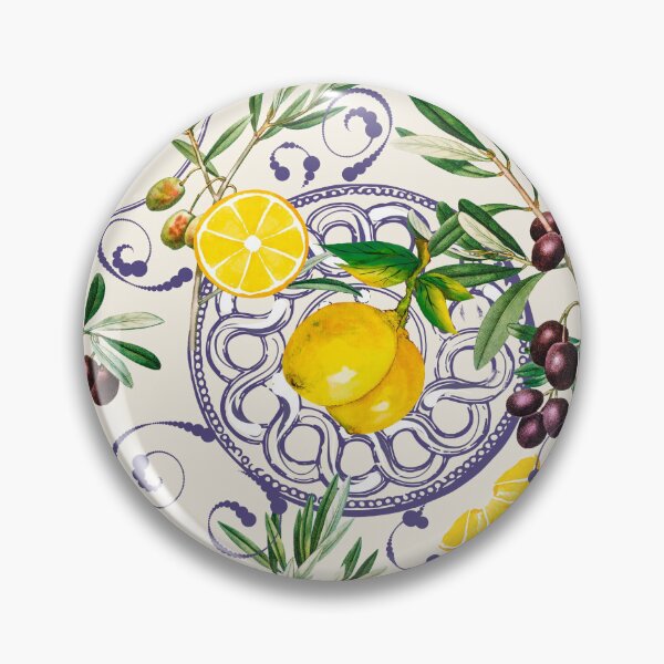 Item preview, Mediterranean,Tuscan style,lemons,citrus,olives pattern  designed and sold by MariaMarinova.