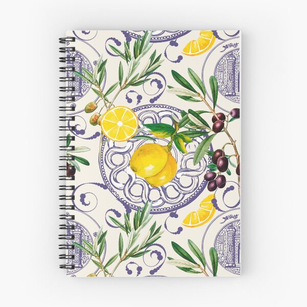 Item preview, Mediterranean,Tuscan style,lemons,citrus,olives pattern  designed and sold by MariaMarinova.