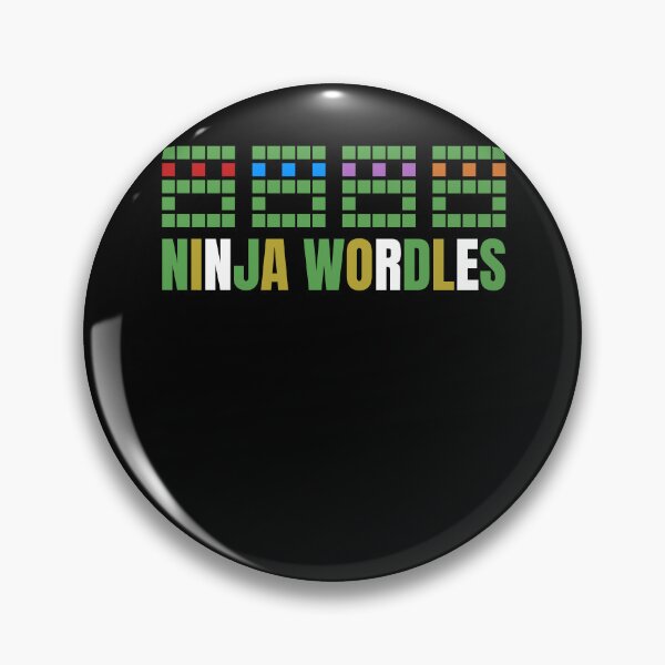 Item preview, WORDLE I Funny Ninja Wordles  designed and sold by MarioShirtWorld.