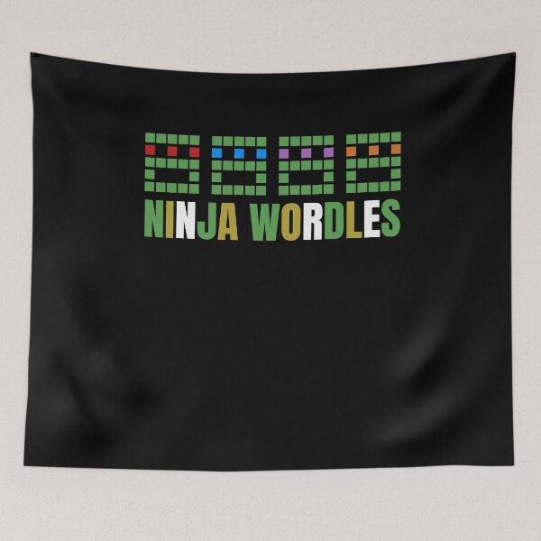 Item preview, WORDLE I Funny Ninja Wordles  designed and sold by MarioShirtWorld.