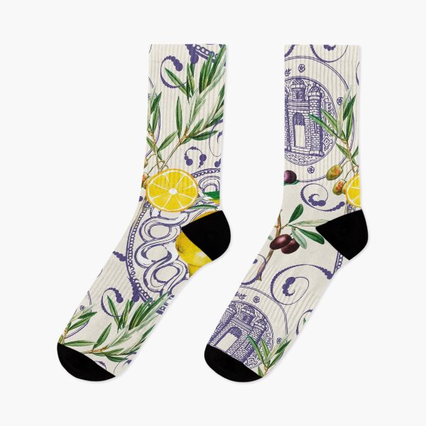 Item preview, Mediterranean,Tuscan style,lemons,citrus,olives pattern  designed and sold by MariaMarinova.