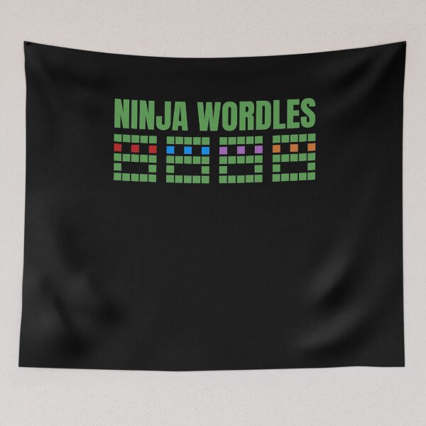 Item preview, Funny WORDLE Design I Hilarious Ninja Wordle designed and sold by MarioShirtWorld.