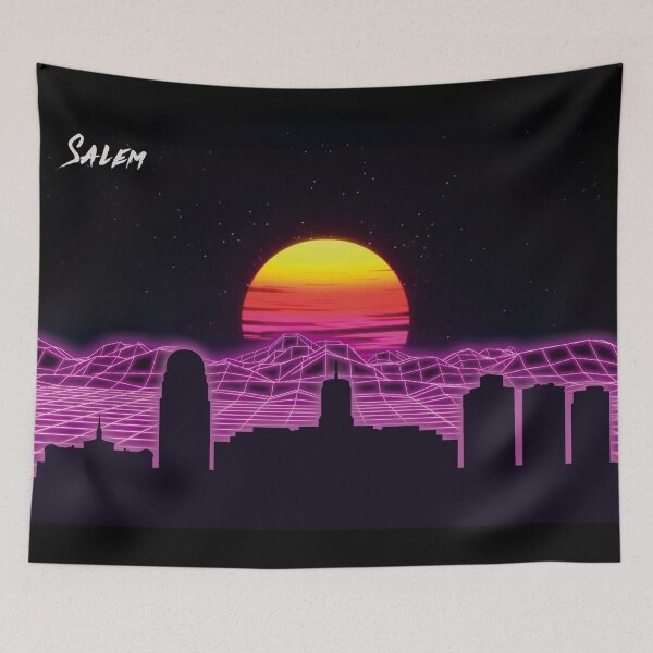 Item preview, Salem Skyline Neon Nights designed and sold by DFerraz.