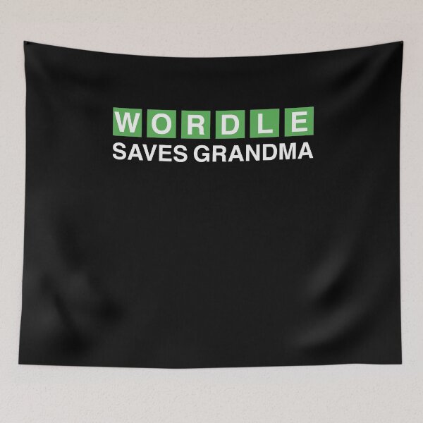 Item preview, WORDLE Saves Grandma designed and sold by MarioShirtWorld.