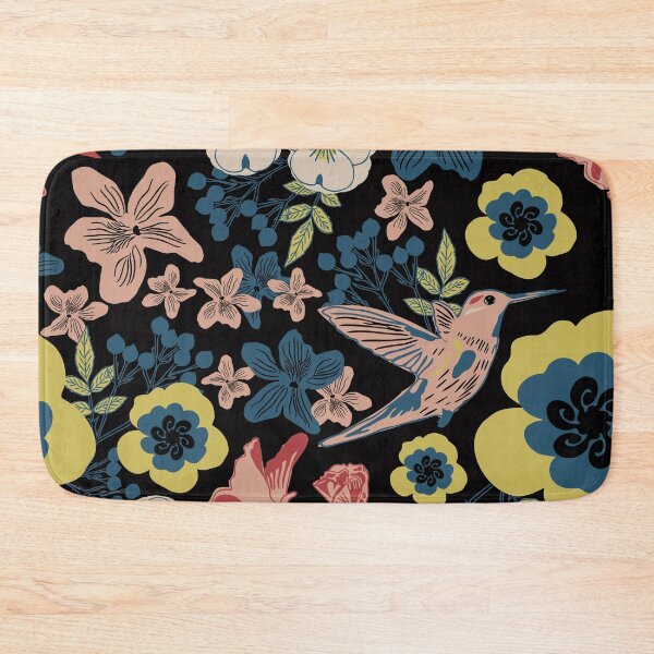 Item preview, In the Garden With The Birds - Colorful Retro Floral Pattern Art - Pop Art Vintage Floral Wallpaper, Background FlowerPattern Art designed and sold by MrGiftee.