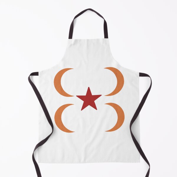 Item preview, 4 Orange Crescent Moons and Red Star designed and sold by ShaunSandhu.