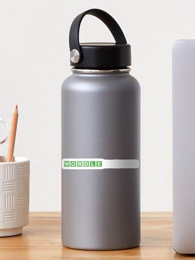 Wordle Water Bottle