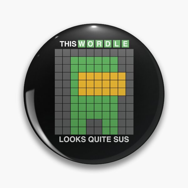 Item preview, This Wordle Looks Quite Sus I Funny Video Game Wordle designed and sold by MarioShirtWorld.