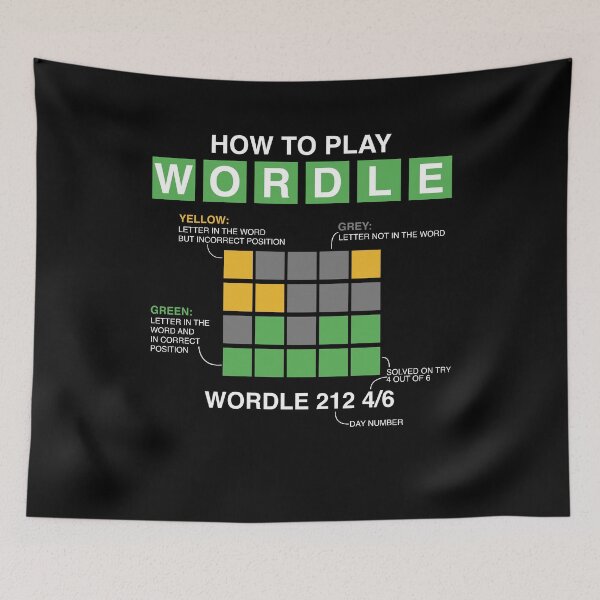 Item preview, How To WORDLE - Wordle Instructions Funny Wordle Manual designed and sold by MarioShirtWorld.