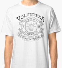 Camiseta clásica departamento de bomberos voluntarios