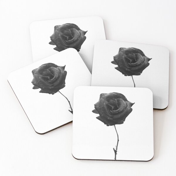 Item preview, The Lone Black Rose - Swirly Floral Pattern – Beautiful Lone Black Rose - Romantic Vintage Floral Romantic Art designed and sold by MrGiftee.