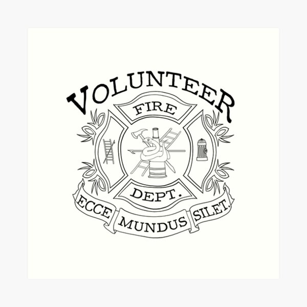 departamento de bomberos voluntarios Lámina artística