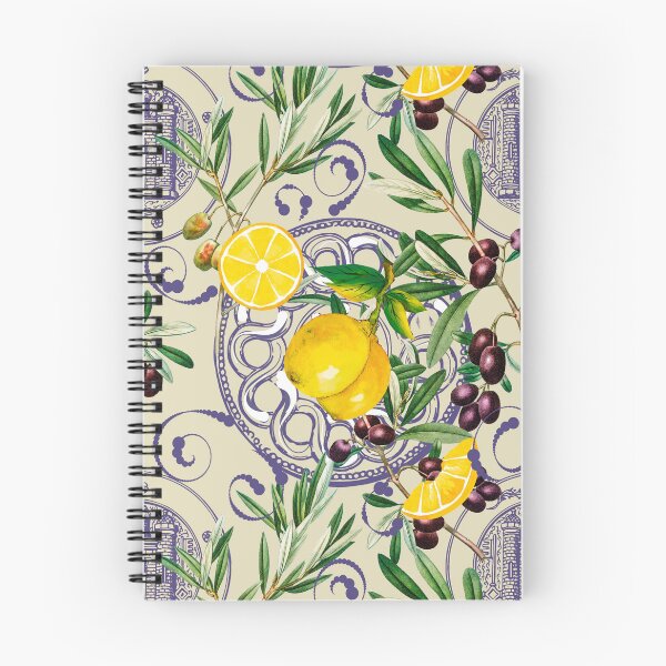 Item preview, Mediterranean,Tuscan style,lemons,citrus,olives pattern  designed and sold by MariaMarinova.