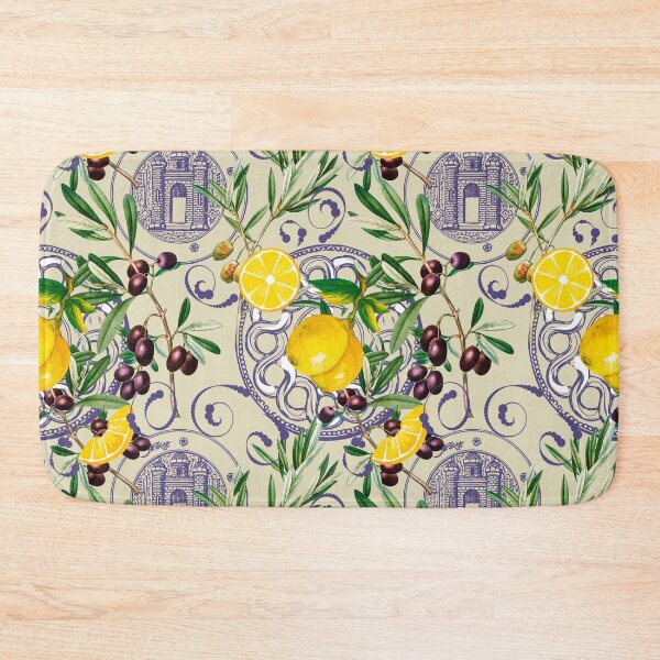 Item preview, Mediterranean,Tuscan style,lemons,citrus,olives pattern  designed and sold by MariaMarinova.