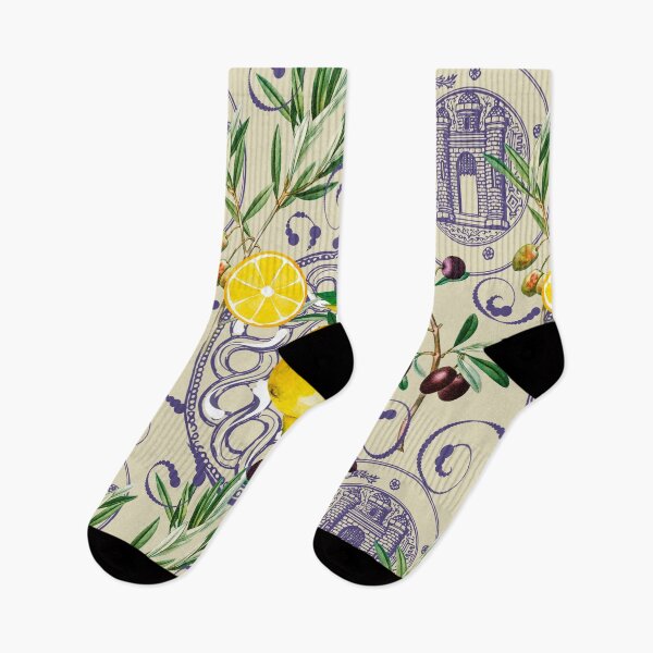 Item preview, Mediterranean,Tuscan style,lemons,citrus,olives pattern  designed and sold by MariaMarinova.