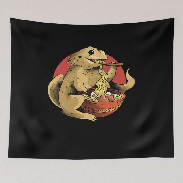 Item preview, Kawaii Bearded Dragon Ramen Noodles Japanese Otaku Nu Goth designed and sold by PinkyTree.