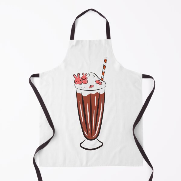 Item preview, Kawaii chocolate Milkshake with strawberry heart and Rabbit toppers designed and sold by Scopestor.