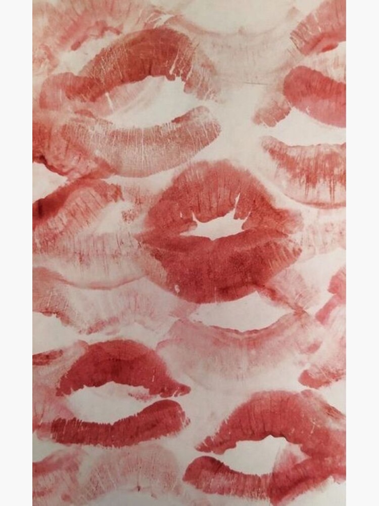 Y K Lipstick Kisses Sticker By Sabrinamerg Redbubble