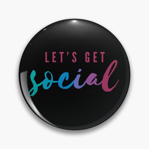 Item preview, Let's Get Social | Funny Social Work Pun  designed and sold by Cardinal Designs.