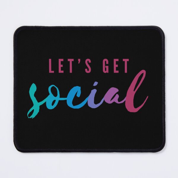 Item preview, Let's Get Social | Funny Social Work Pun  designed and sold by Cardinal Designs.