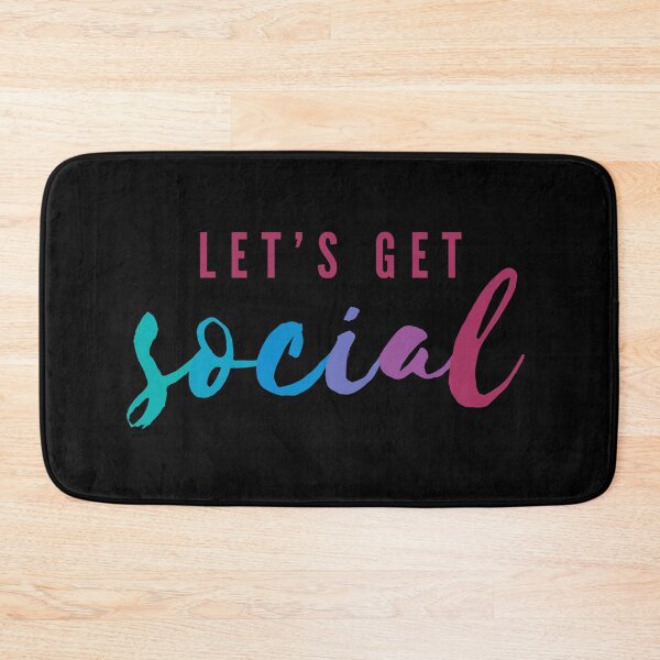 Item preview, Let's Get Social | Funny Social Work Pun designed and sold by Cardinal Designs.