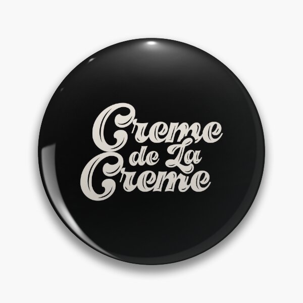Item preview, Creme De La Creme, Funny Typography Quote, Groovy Aesthetic text designed and sold by Quotesigner.