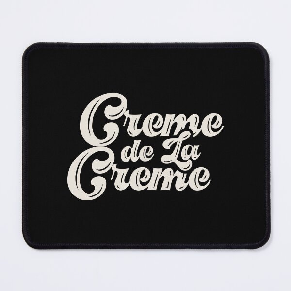 Item preview, Creme De La Creme, Funny Typography Quote, Groovy Aesthetic text designed and sold by Quotesigner.