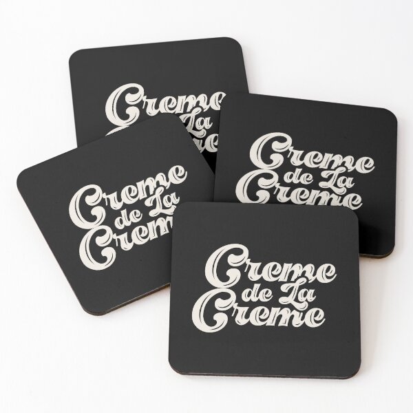 Item preview, Creme De La Creme, Funny Typography Quote, Groovy Aesthetic text designed and sold by Quotesigner.