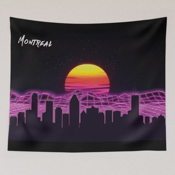 Item preview, Montreal Skyline Neon Nights designed and sold by DFerraz.