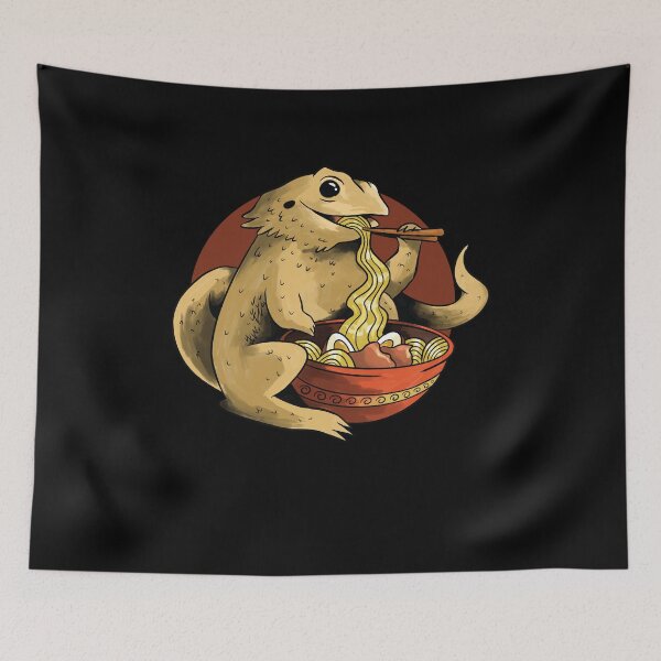 Item preview, Kawaii Bearded Dragon Ramen Noodles Japanese Otaku Nu Goth designed and sold by PinkyTree.
