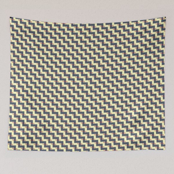 Item preview, Blue yellow red ZigZag pattern design designed and sold by TheWalnut.