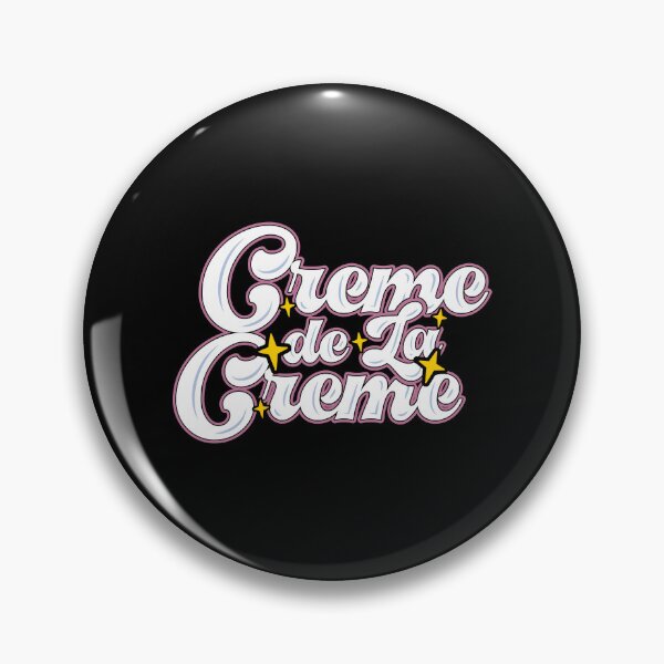 Item preview, Creme De La Creme, Funny Typography Quote, Groovy Aesthetic text designed and sold by Quotesigner.