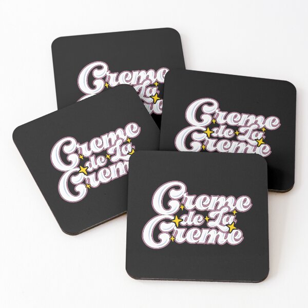 Item preview, Creme De La Creme, Funny Typography Quote, Groovy Aesthetic text designed and sold by Quotesigner.