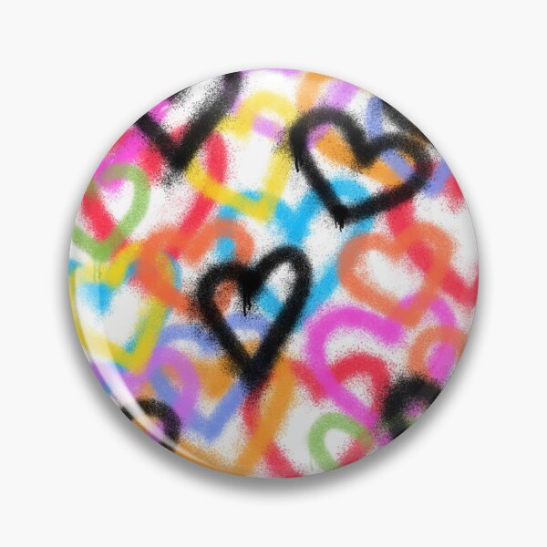 Item preview, graffiti hearts designed and sold by skipthenorm.