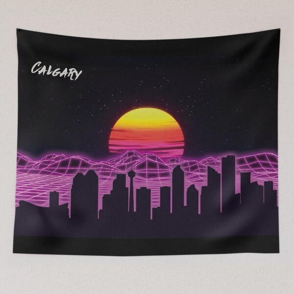 Item preview, Calgary Skyline Neon Nights designed and sold by DFerraz.