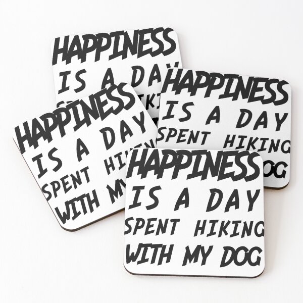 Item preview, Happiness is a day spent hiking whith my dog designed and sold by Mohamed Knibaa.