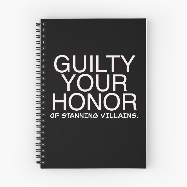 Item preview, GUILTY YOUR HONOR OF STANNING VILLAINS ESSENTIALS  designed and sold by angsty-angst.