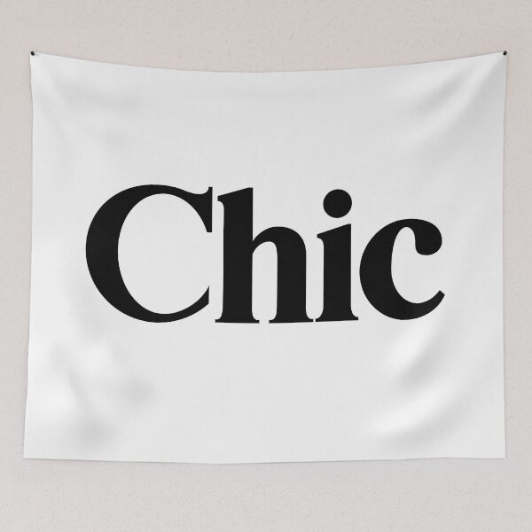 Item preview, Chic - Decorative Typography Text designed and sold by heyluckyseven.