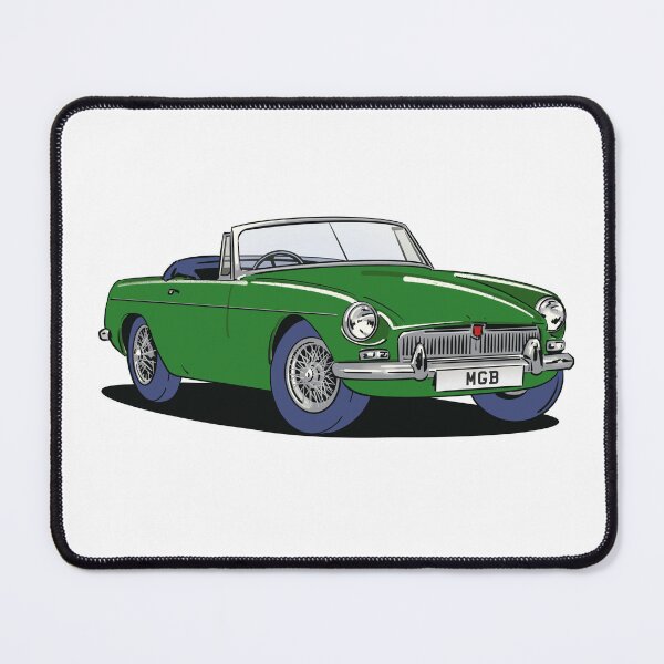 Item preview, MGB vintage MG car in Green designed and sold by Webazoot Industries - Car Art.