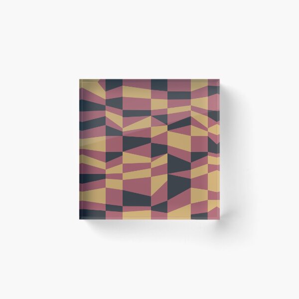 Item preview, Scandinabian color blocks in mustard Marsala and black designed and sold by Lubo Lubenov.