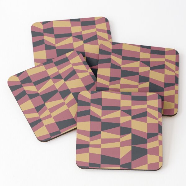 Item preview, Scandinabian color blocks in mustard Marsala and black designed and sold by Lubo Lubenov.