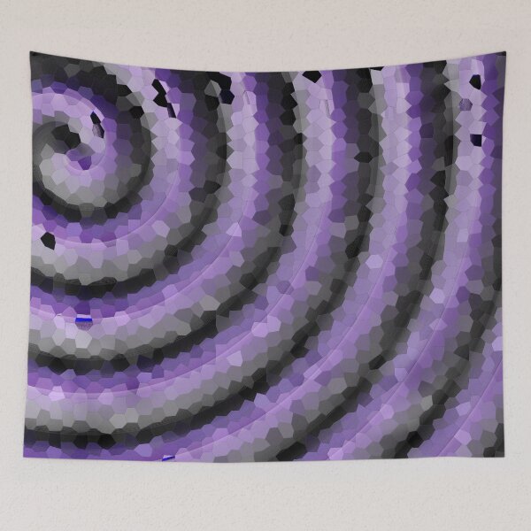 Item preview, Purple mosaic spiral design designed and sold by LittleCountess.