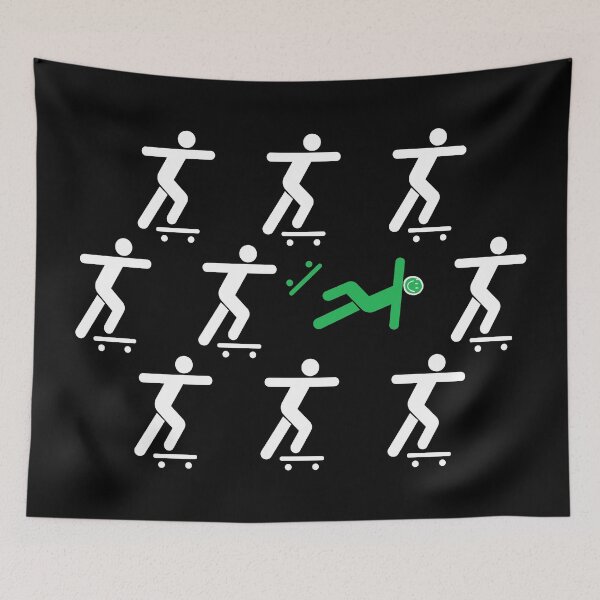 Item preview, SKATEBOARD FALL IN STYLE (OOPS!) designed and sold by lucascadeur.