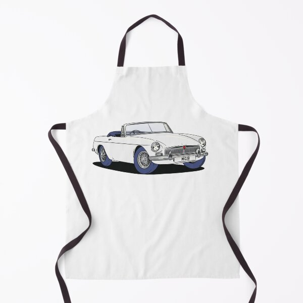 Item preview, MGB vintage MG car in White designed and sold by Webazoot Industries - Car Art.
