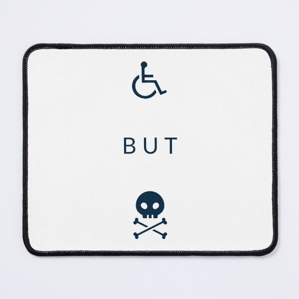 Item preview, Disabled but Deadly Minimalist Design designed and sold by YogaZesty.