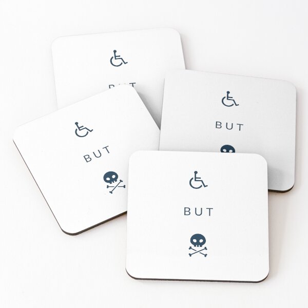 Item preview, Disabled but Deadly Minimalist Design designed and sold by YogaZesty.