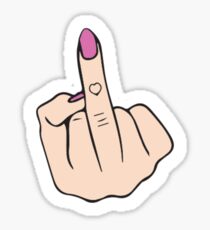 Cute Middle Finger Sticker